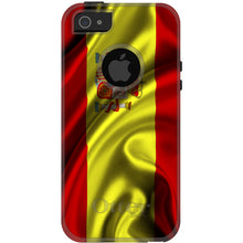 DistinctInk™ OtterBox Commuter Series Case for Apple iPhone or Samsung Galaxy - Spain Waving Spanish Flag