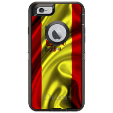 DistinctInk™ OtterBox Defender Series Case for Apple iPhone / Samsung Galaxy / Google Pixel - Spain Waving Spanish Flag