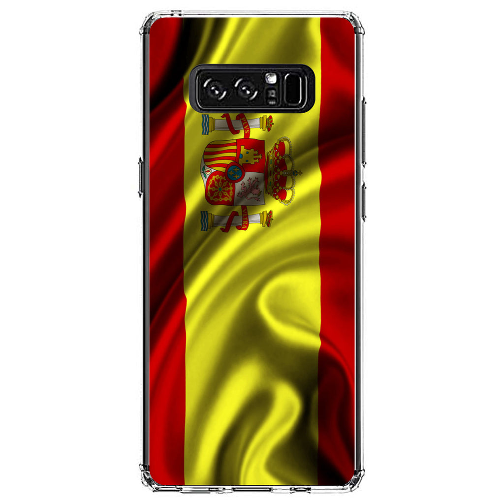 Spain Waving Spanish Flag Red Yellow Clear Shockproof iPhone Case, view 12