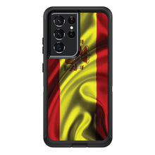 DistinctInk™ OtterBox Defender Series Case for Apple iPhone / Samsung Galaxy / Google Pixel - Spain Waving Spanish Flag