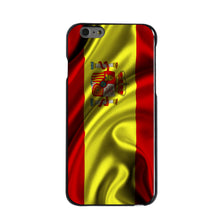 DistinctInk® Hard Plastic Snap-On Case for Apple iPhone or Samsung Galaxy - Spain Waving Spanish Flag