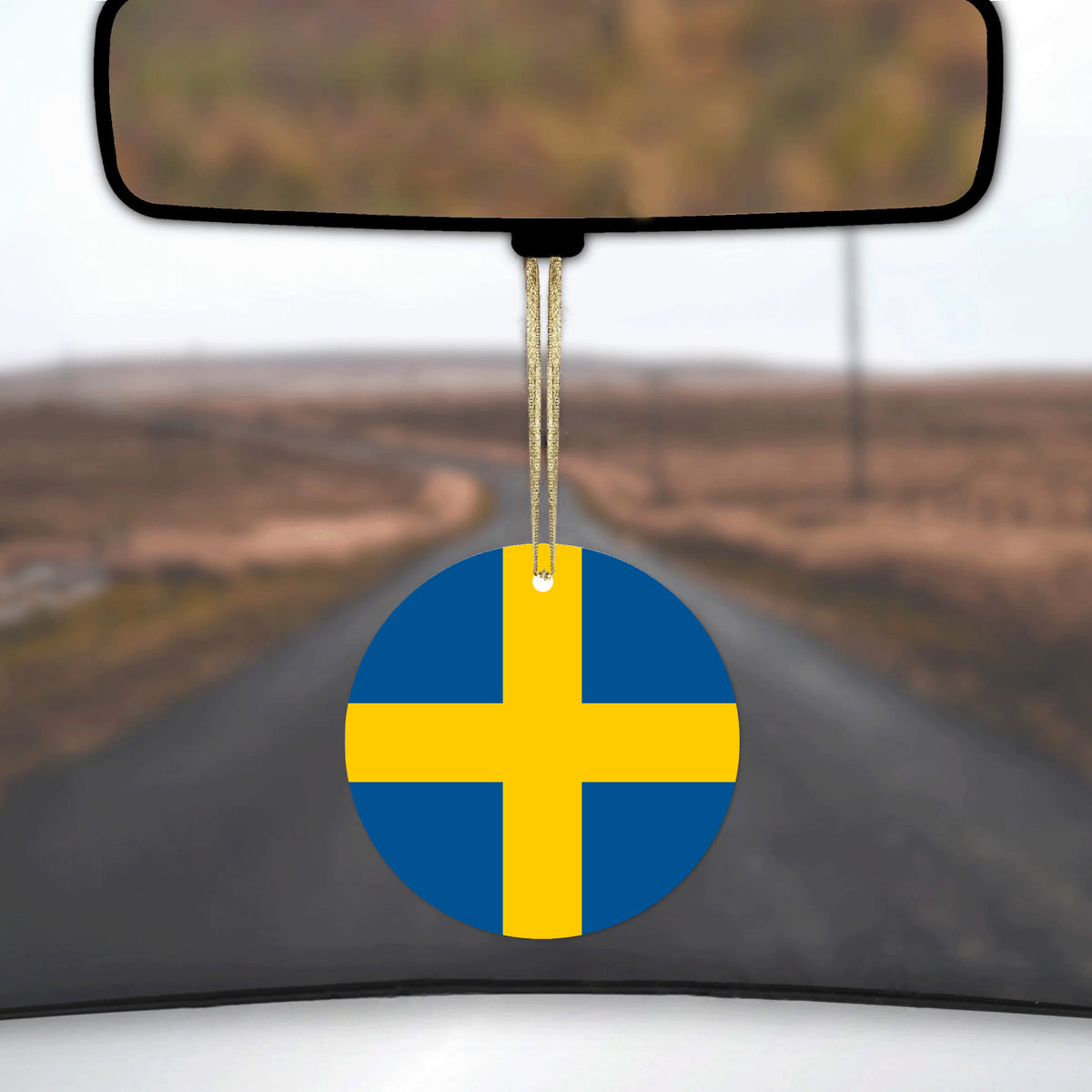 Sweden Flag Ceramic Ornament, view 3