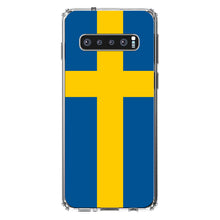 DistinctInk® Clear Shockproof Hybrid Case for Apple iPhone / Samsung Galaxy / Google Pixel - Sweden Flag