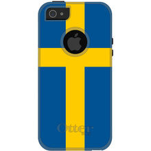 DistinctInk™ OtterBox Commuter Series Case for Apple iPhone or Samsung Galaxy - Sweden Flag