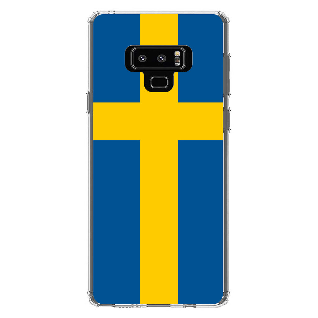Sweden Flag Clear Shockproof iPhone Case, view 11