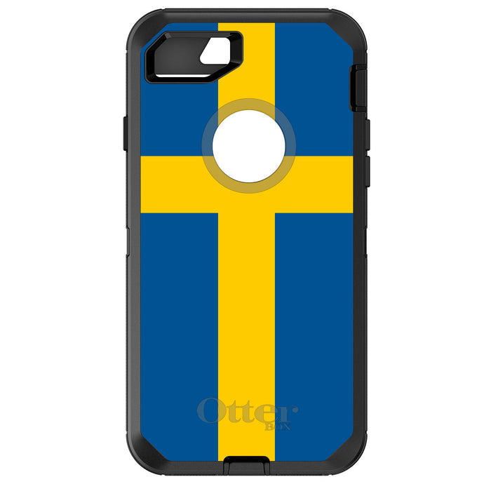 DistinctInk™ OtterBox Defender Series Case for Apple iPhone / Samsung Galaxy / Google Pixel - Sweden Flag