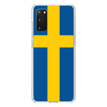 DistinctInk® Clear Shockproof Hybrid Case for Apple iPhone / Samsung Galaxy / Google Pixel - Sweden Flag