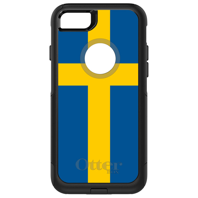 DistinctInk OtterBox Commuter Series Case for Apple iPhone or Samsung Galaxy - Sweden Flag