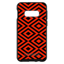 Black Red Diamond Pattern Geometric OtterBox Symmetry Case for iPhone & Galaxy