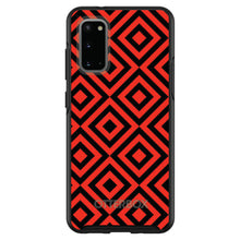 Black Red Diamond Pattern Geometric OtterBox Symmetry Case for iPhone & Galaxy