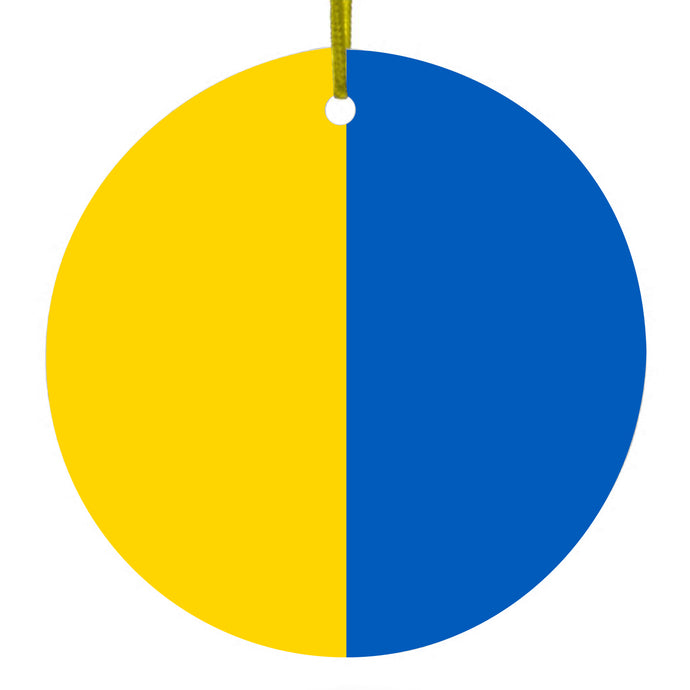 Ukraine Flag Ceramic Ornament