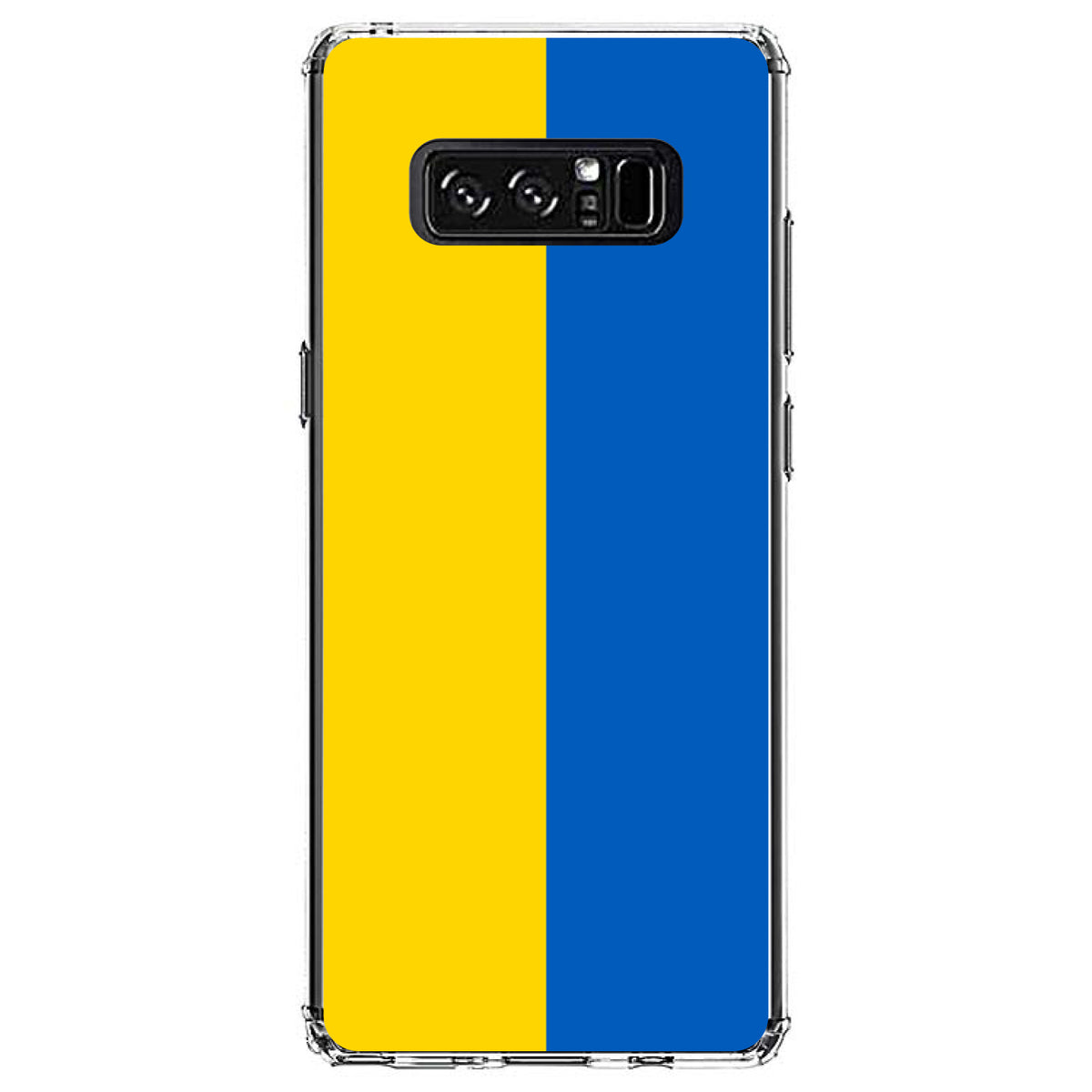 Ukraine Flag Clear Shockproof iPhone Case, view 12