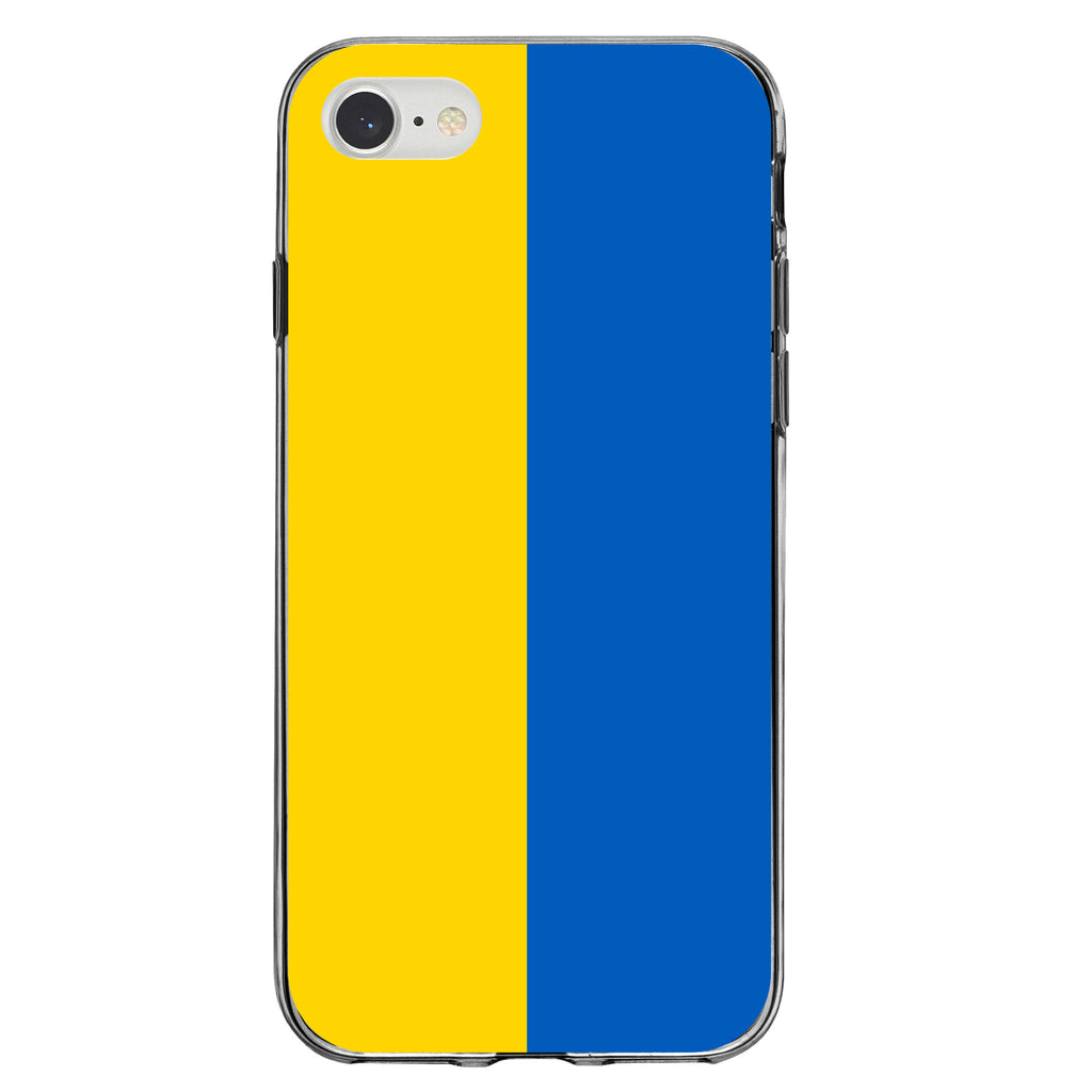 Ukraine Flag Clear Shockproof iPhone Case, view 5