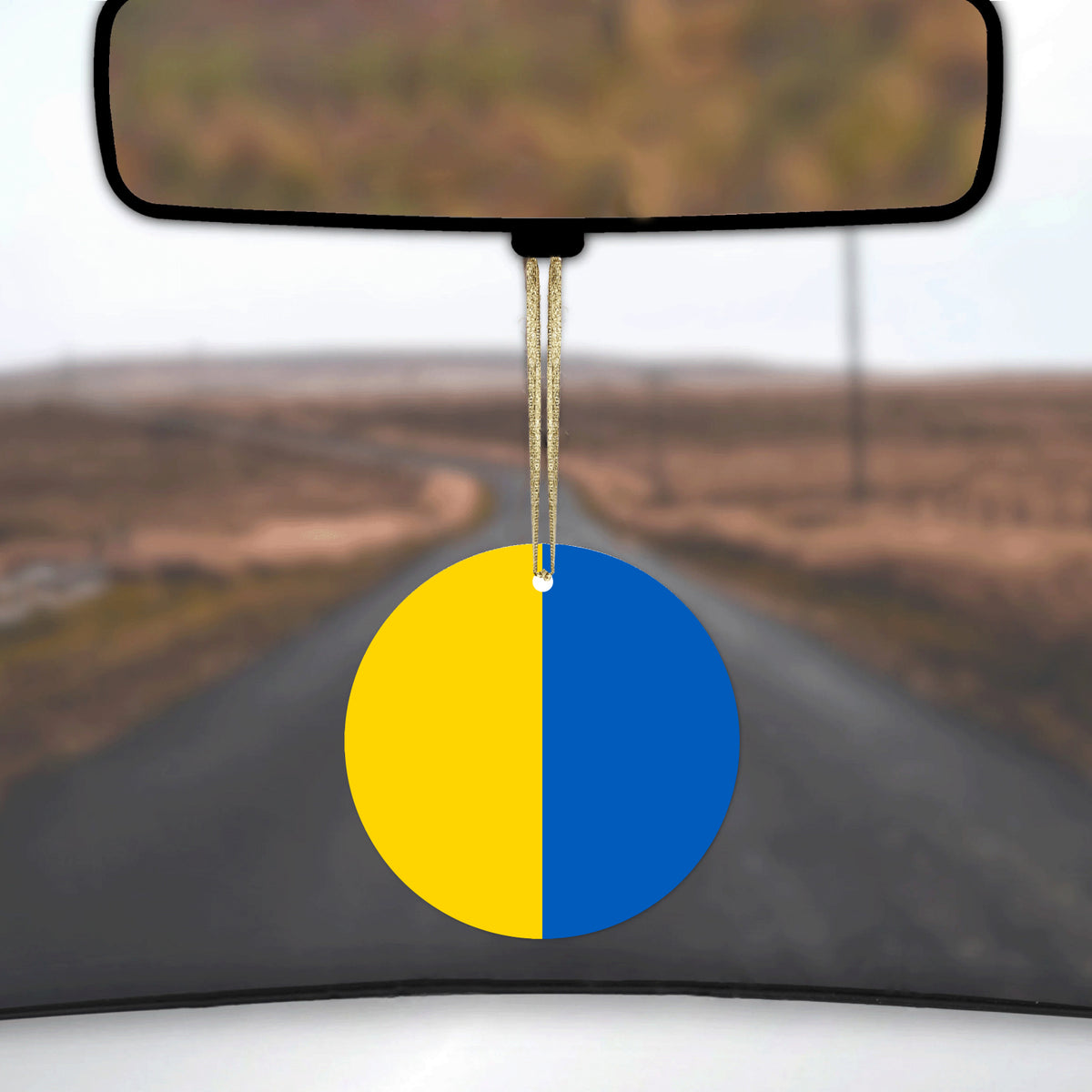 Ukraine Flag Ceramic Ornament, view 3