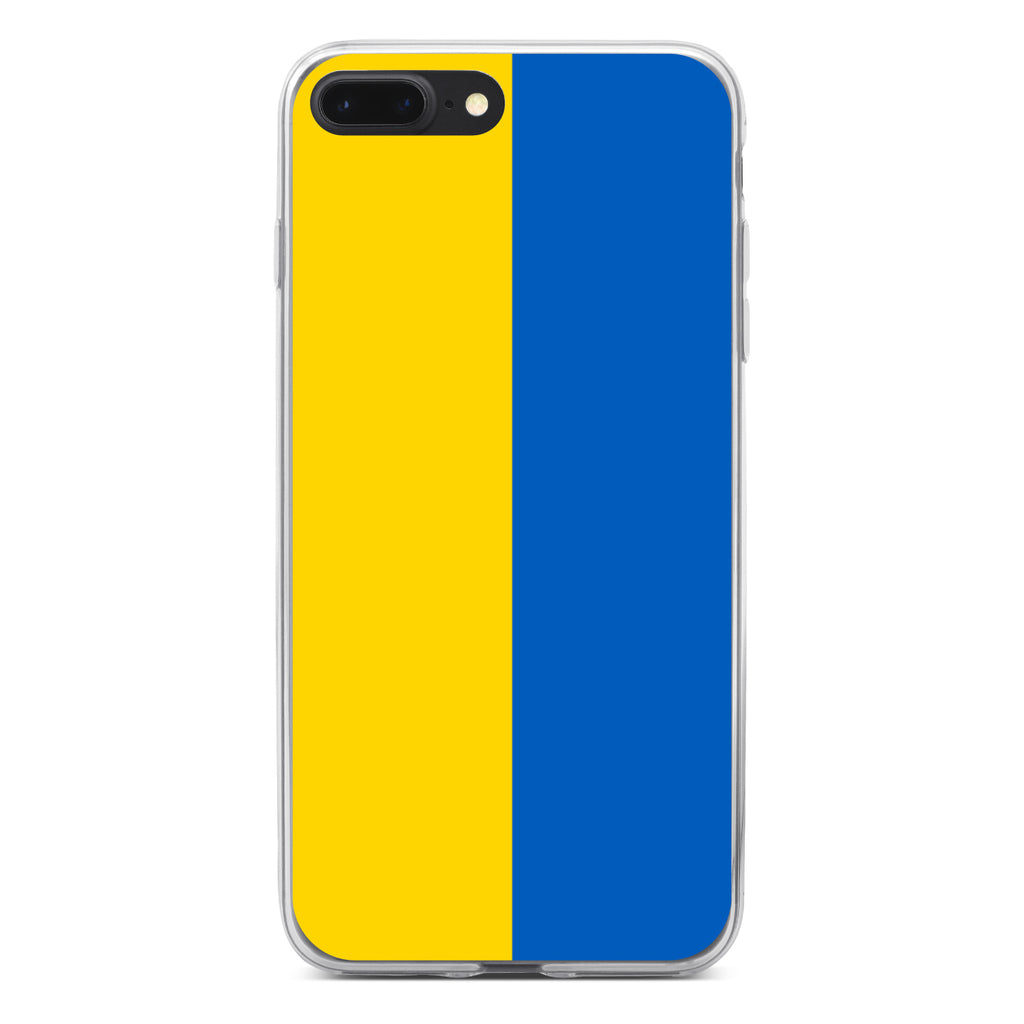 Ukraine Flag Clear Shockproof iPhone Case, view 6