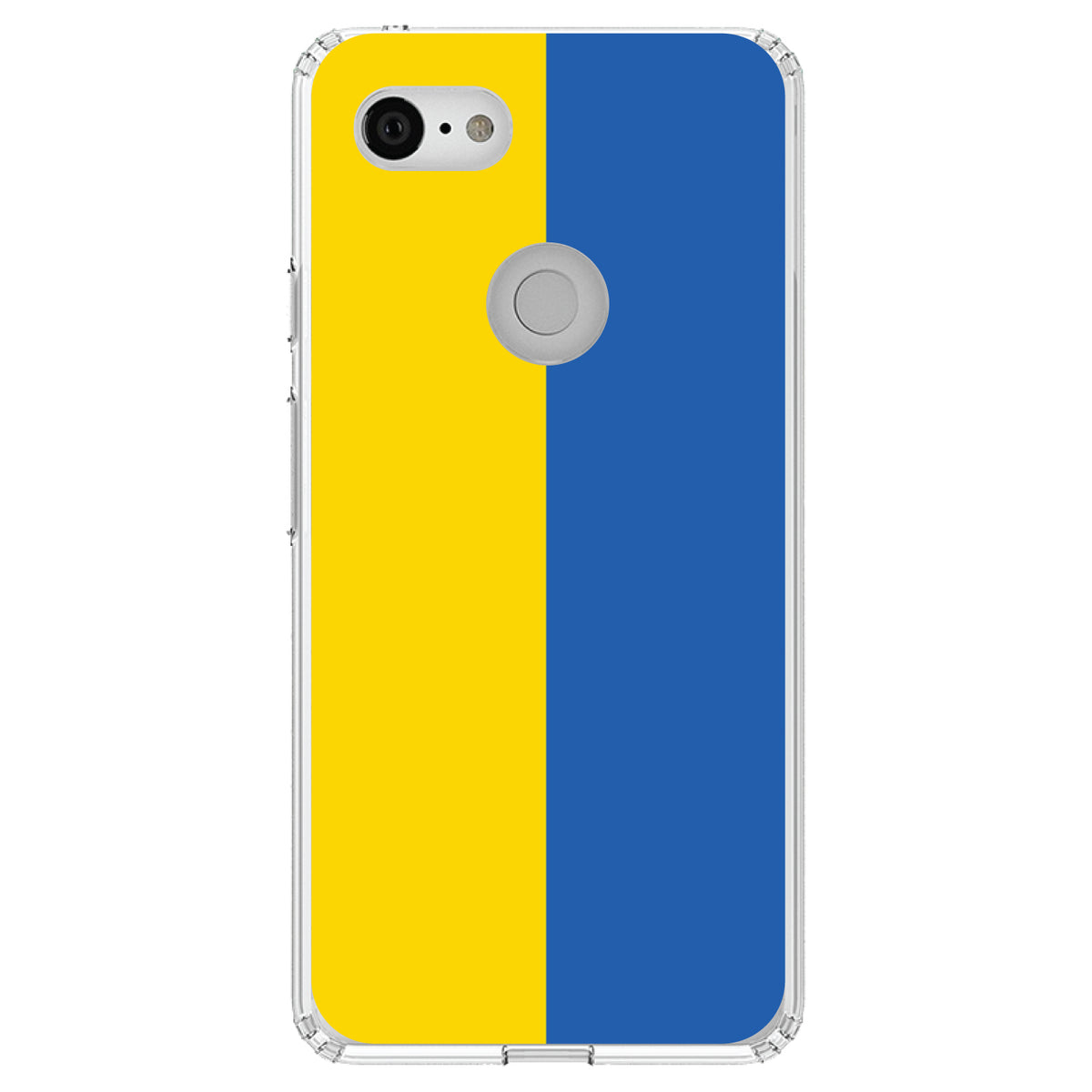 Ukraine Flag Clear Shockproof iPhone Case, view 21