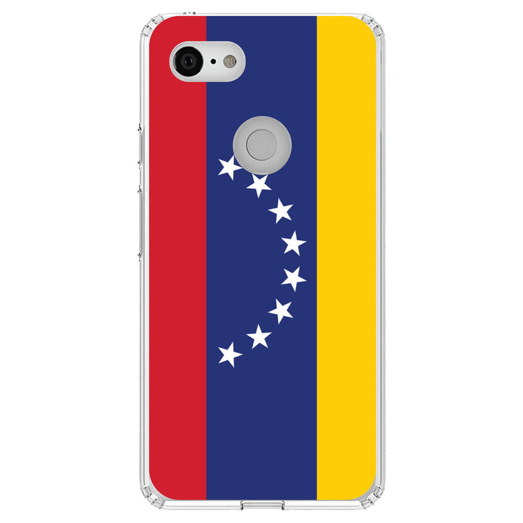 Venezuela Flag Red Blue Yellow Clear Shockproof iPhone Case, view 22