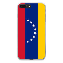 DistinctInk® Clear Shockproof Hybrid Case for Apple iPhone / Samsung Galaxy / Google Pixel - Venezuela Flag Red Blue Yellow