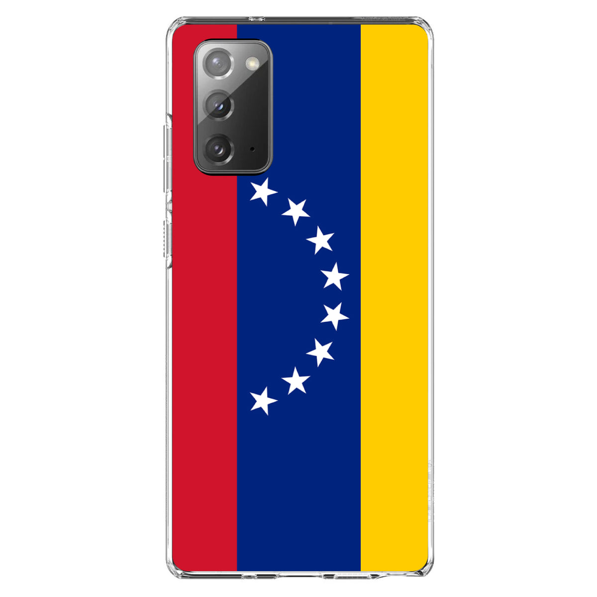 Venezuela Flag Red Blue Yellow Clear Shockproof iPhone Case, view 7