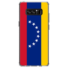 DistinctInk® Clear Shockproof Hybrid Case for Apple iPhone / Samsung Galaxy / Google Pixel - Venezuela Flag Red Blue Yellow