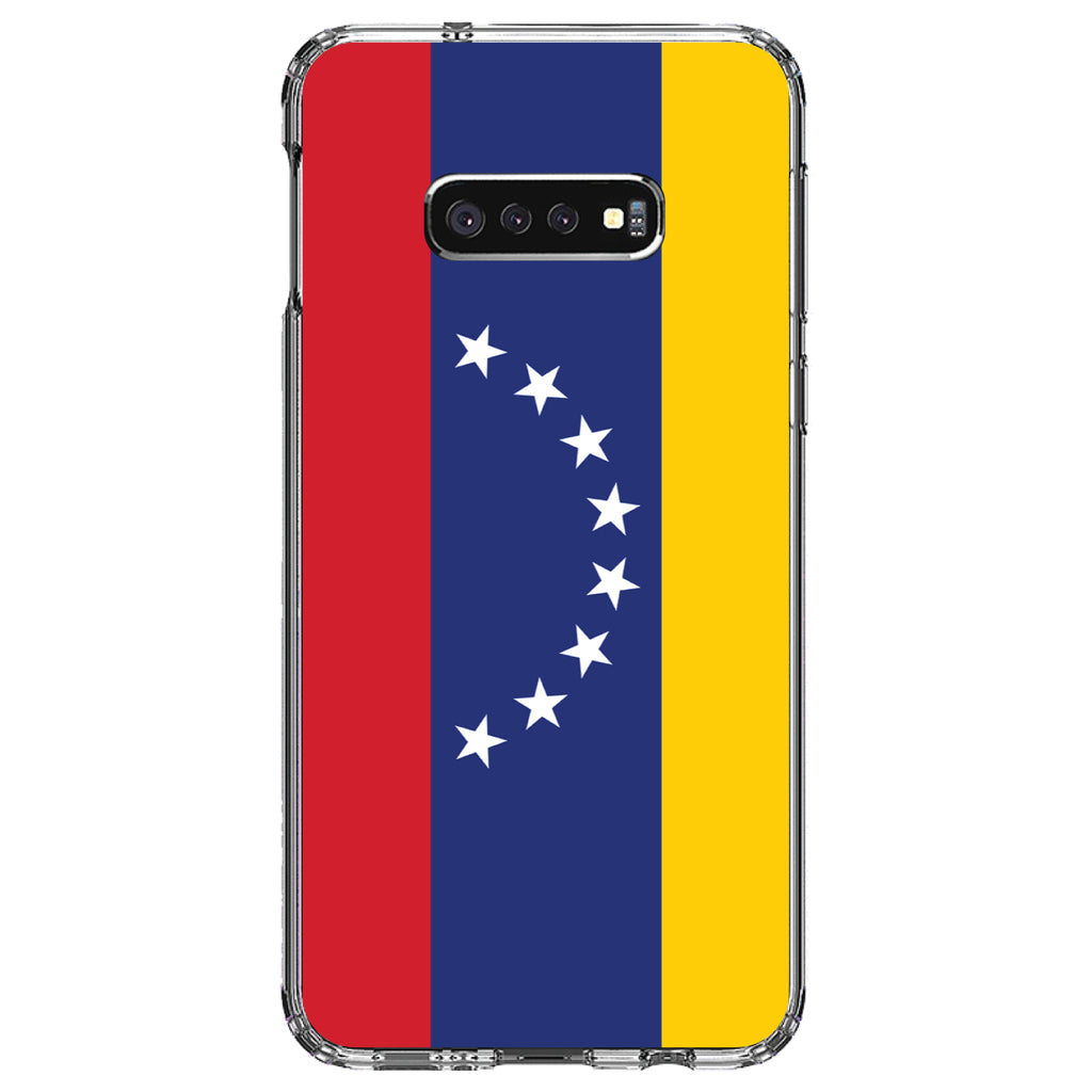 Venezuela Flag Red Blue Yellow Clear Shockproof iPhone Case, view 18