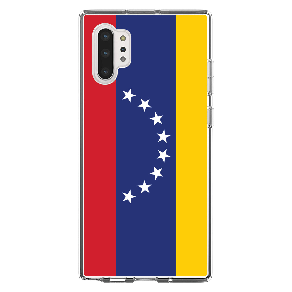 Venezuela Flag Red Blue Yellow Clear Shockproof iPhone Case, view 10