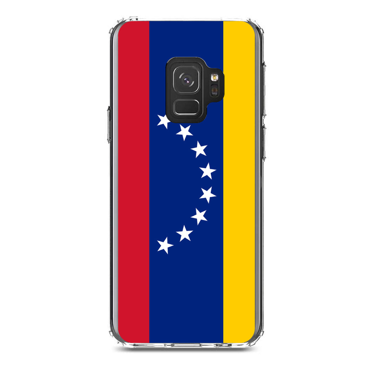 Venezuela Flag Red Blue Yellow Clear Shockproof iPhone Case, view 19