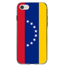 DistinctInk® Clear Shockproof Hybrid Case for Apple iPhone / Samsung Galaxy / Google Pixel - Venezuela Flag Red Blue Yellow