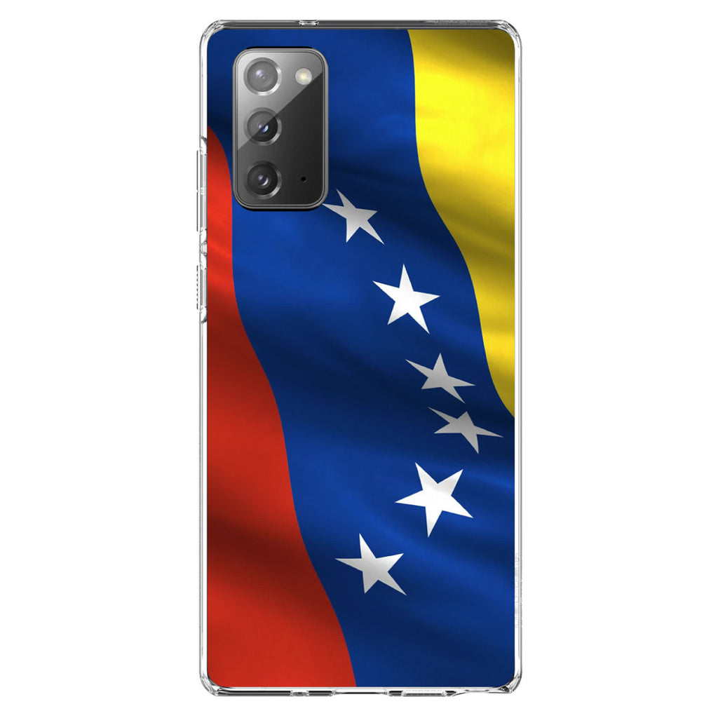 Venezuela Waving Flag Red Blue Yellow Clear Shockproof iPhone Case, view 8