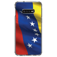 DistinctInk® Clear Shockproof Hybrid Case for Apple iPhone / Samsung Galaxy / Google Pixel - Venezuela Waving Flag Red Blue Yellow