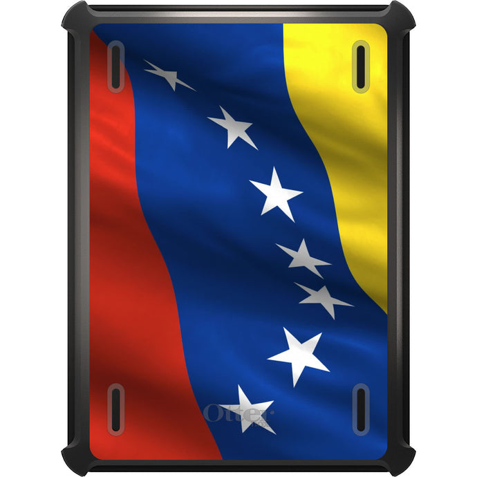 DistinctInk™ OtterBox Defender Series Case for Apple iPad / iPad Pro / iPad Air / iPad Mini - Venezuela Waving Flag