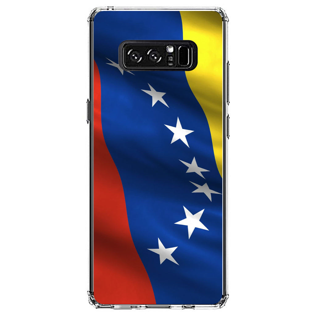 Venezuela Waving Flag Red Blue Yellow Clear Shockproof iPhone Case, view 12