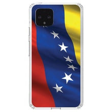 DistinctInk® Clear Shockproof Hybrid Case for Apple iPhone / Samsung Galaxy / Google Pixel - Venezuela Waving Flag Red Blue Yellow
