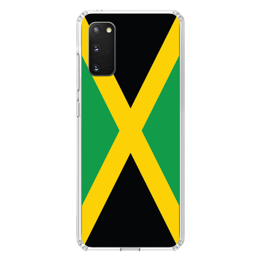 Jamaica Flag Black Green Yellow Clear Shockproof iPhone Case, view 15