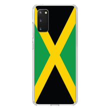 DistinctInk® Clear Shockproof Hybrid Case for Apple iPhone / Samsung Galaxy / Google Pixel - Jamaica Flag Black Green Yellow