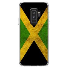 DistinctInk® Clear Shockproof Hybrid Case for Apple iPhone / Samsung Galaxy / Google Pixel - Jamaica Old Flag Black Green Yellow