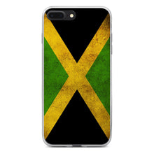 DistinctInk® Clear Shockproof Hybrid Case for Apple iPhone / Samsung Galaxy / Google Pixel - Jamaica Old Flag Black Green Yellow