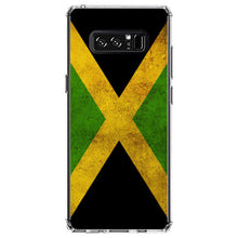 DistinctInk® Clear Shockproof Hybrid Case for Apple iPhone / Samsung Galaxy / Google Pixel - Jamaica Old Flag Black Green Yellow