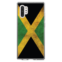 DistinctInk® Clear Shockproof Hybrid Case for Apple iPhone / Samsung Galaxy / Google Pixel - Jamaica Old Flag Black Green Yellow