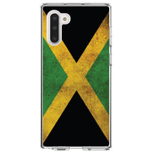 DistinctInk® Clear Shockproof Hybrid Case for Apple iPhone / Samsung Galaxy / Google Pixel - Jamaica Old Flag Black Green Yellow