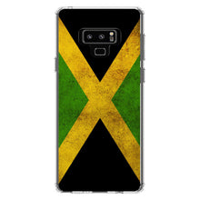 DistinctInk® Clear Shockproof Hybrid Case for Apple iPhone / Samsung Galaxy / Google Pixel - Jamaica Old Flag Black Green Yellow