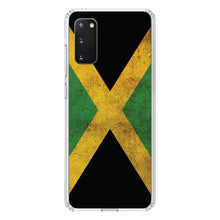 DistinctInk® Clear Shockproof Hybrid Case for Apple iPhone / Samsung Galaxy / Google Pixel - Jamaica Old Flag Black Green Yellow