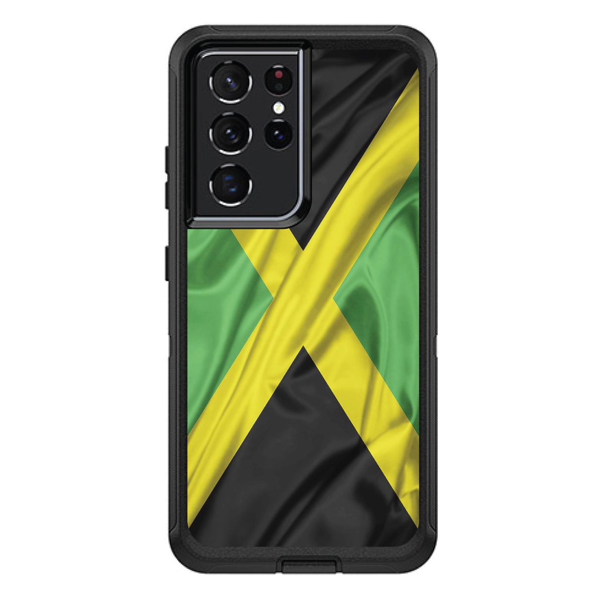 Jamaica Waving Flag OtterBox Defender Case for iPhone & Galaxy, view 7