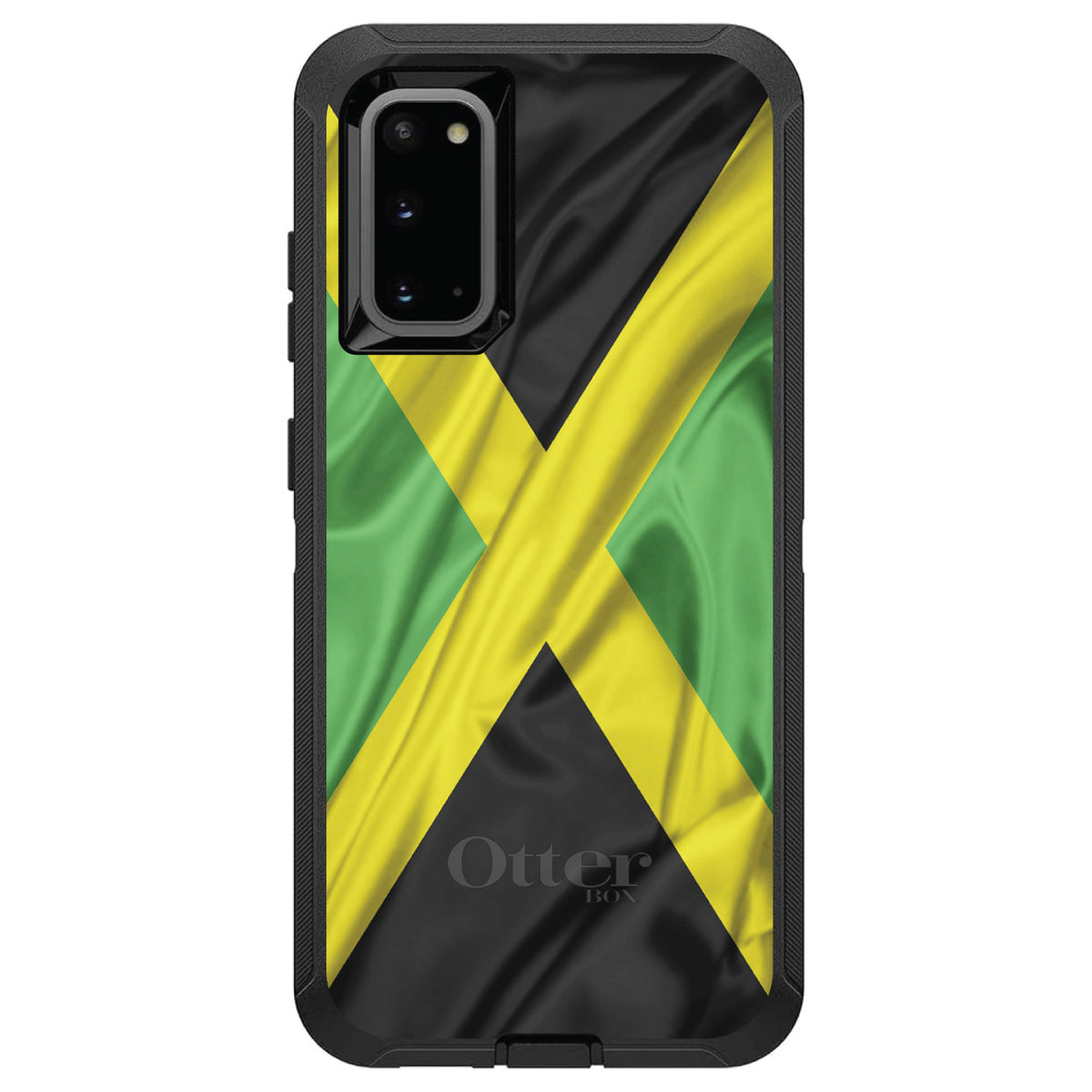 Jamaica Waving Flag OtterBox Defender Case for iPhone & Galaxy, view 8