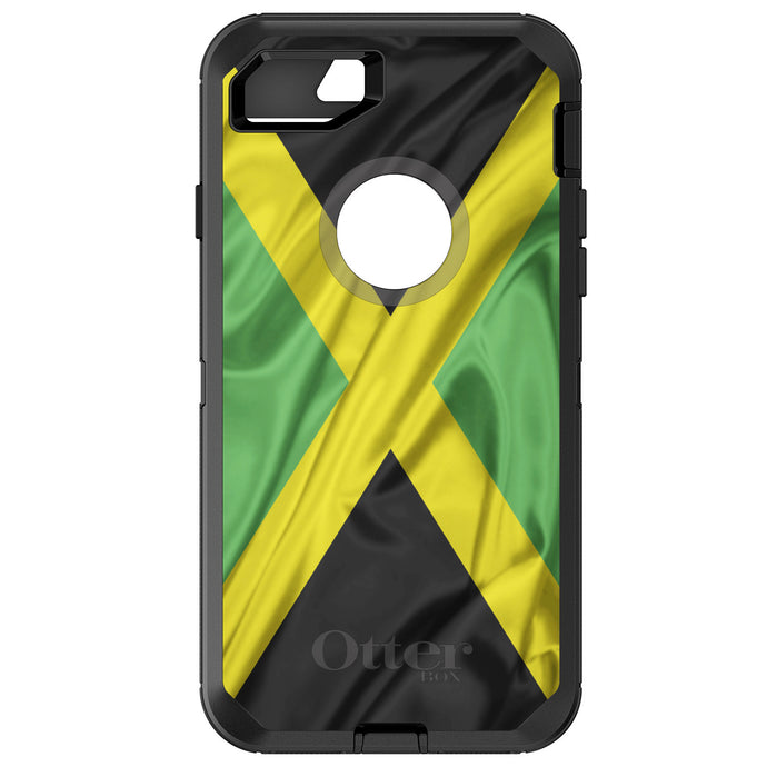 DistinctInk™ OtterBox Defender Series Case for Apple iPhone / Samsung Galaxy / Google Pixel - Jamaica Waving Flag