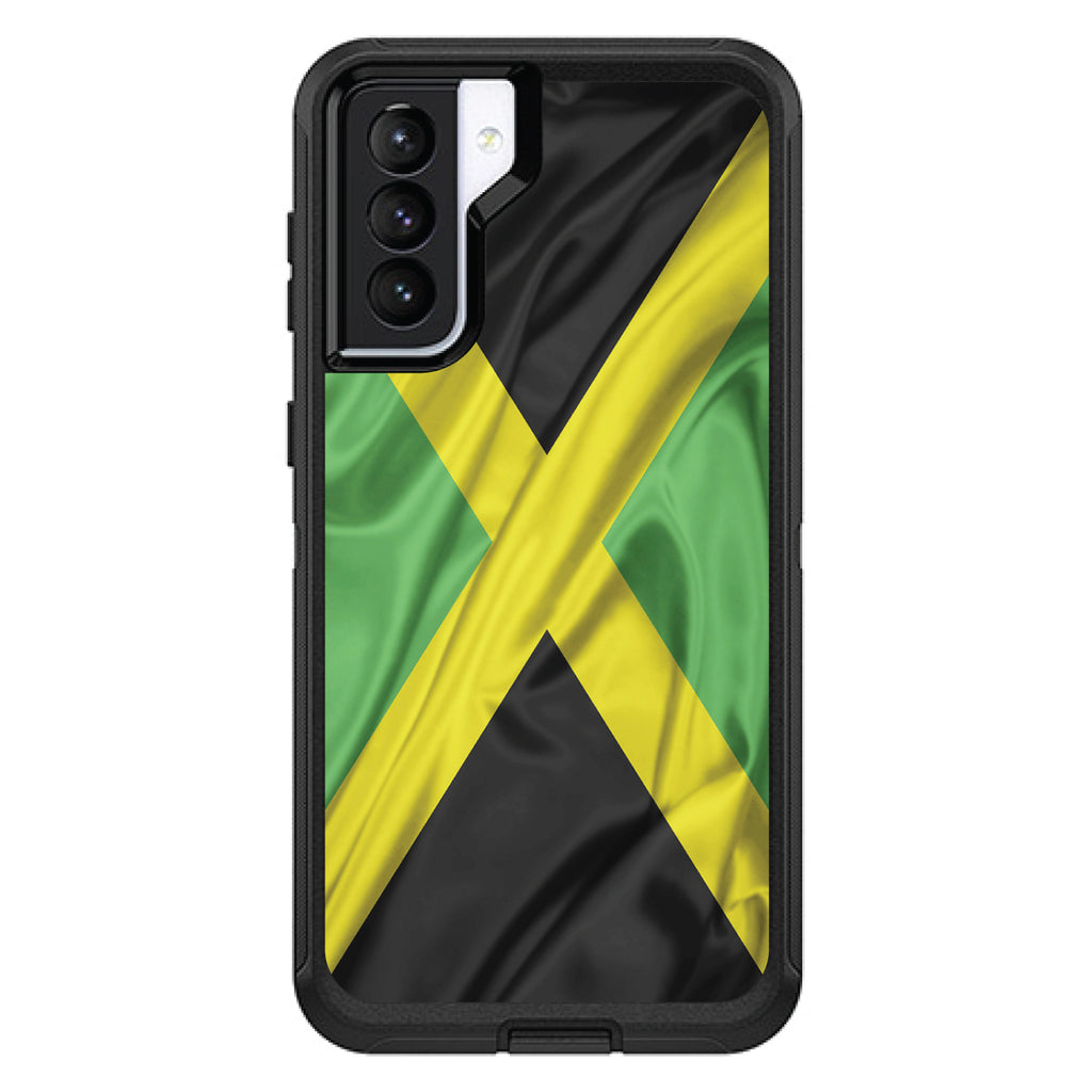 Jamaica Waving Flag OtterBox Defender Case for iPhone & Galaxy, view 5