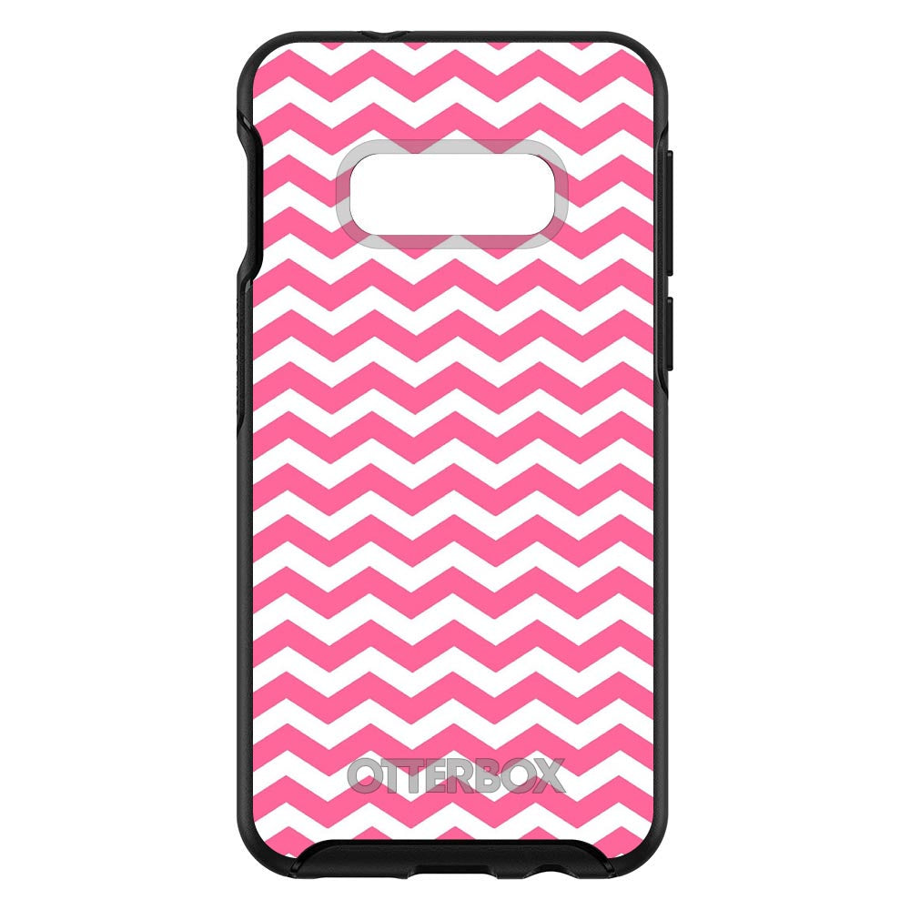 Pink White Chevron Stripes Wave OtterBox Symmetry Case for iPhone & Galaxy, view 7