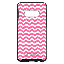 DistinctInk™ OtterBox Symmetry Series Case for Apple iPhone / Samsung Galaxy / Google Pixel - Pink White Chevron Stripes Wave