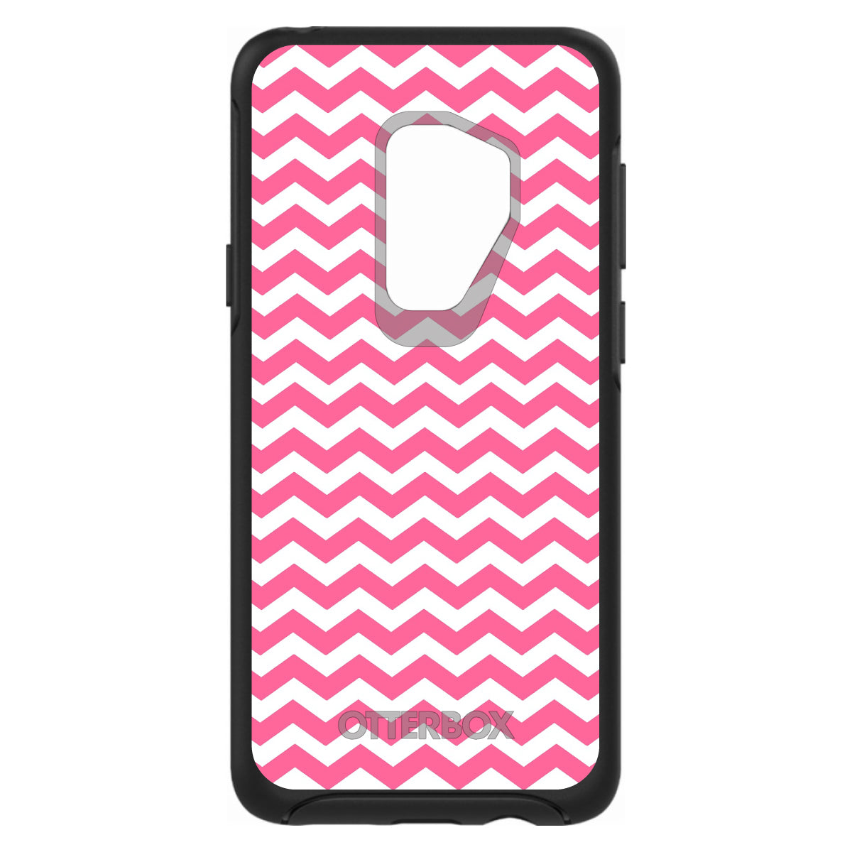 Pink White Chevron Stripes Wave OtterBox Symmetry Case for iPhone & Galaxy, view 9