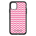 Pink White Chevron Stripes Wave OtterBox Symmetry Case for iPhone & Galaxy